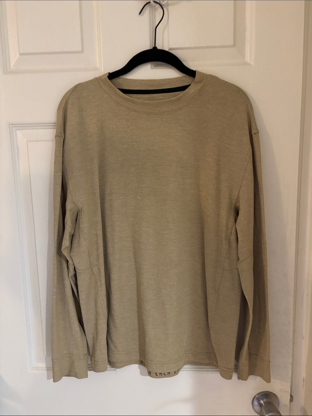 lululemon athletica Long Sleeve Crewneck - Light Khaki